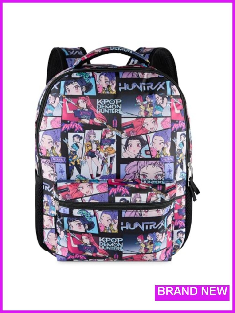 K-Pop Demon Hunters Huntrix 16" Backpack for Girls, AOP Rumi Zoey Mira